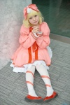 blonde_hair cosplay dress hairbow hinaichigo neon pantyhose rozen_maiden white_legwear rating:Safe score:0 user:pixymisa