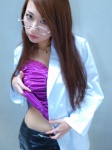 camisole glasses jacket miniskirt mizuki_riyu shirt_lift skirt s-taste rating:Safe score:0 user:nil!