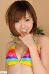 bikini_top cleavage kawahara_sayuri multicolored_stripes rq-star_458 swimsuit rating:Safe score:0 user:nil!