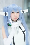 amane blue_hair cosplay dress elbow_gloves gloves nymph sora_no_otoshimono twintails rating:Safe score:1 user:nil!