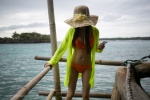 bai_siyi bikini cardigan cleavage side-tie_bikini straw_hat swimsuit xiuren_028 rating:Safe score:0 user:nil!