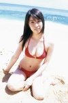 beach bikini cleavage colour_field hata_mizuho ocean swimsuit rating:Safe score:1 user:nil!