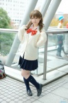 blouse cardigan cosplay kneesocks original pleated_skirt school_uniform skirt takamura_mashiro rating:Safe score:0 user:nil!