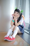 backpack bakemonogatari blouse cosplay hachikuji_mayoi hairband hairbows himawari jumper school_uniform socks twintails rating:Safe score:1 user:nil!