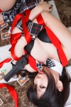 bra cleavage cosplay gun original pleated_skirt shino_(ii) shino_neko_nanokakansensou skirt vest rating:Safe score:1 user:nil!