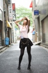 blouse bunny_honey hairband kaminagi_madoka miniskirt skirt tank_top thighhighs rating:Safe score:2 user:nil!