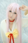 bow choker cosplay heterochromia k neko_(k) pink_hair seri sweater rating:Safe score:0 user:pixymisa