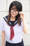 cosplay glasses ichigo_100 looking_over_glasses momoneko_haru toujou_aya rating:Safe score:0 user:darkgray