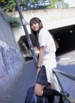 aragaki_yui blouse bomb_tv_0608 bookbag costume kneesocks miniskirt plaid pleated_skirt school_uniform skirt rating:Safe score:0 user:nil!