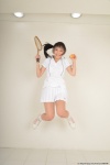 hamada_yuri pleated_skirt polo side_ponytail skirt socks tennis_racket rating:Safe score:0 user:nil!