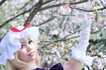 blonde_hair cosplay dress gloves hat noa touhou yakumo_yukari rating:Safe score:0 user:nil!
