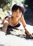 kawamura_anna one-piece_swimsuit ponytail swimsuit wet rating:Safe score:0 user:nil!