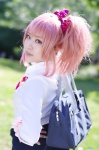 blouse cardigan cosplay idolmaster idolmaster_cinderella_girls jougasaki_mika pink_hair ponytail school_uniform shimotsuki_sato rating:Safe score:0 user:nil!