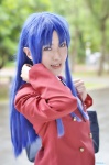 blazer blouse blue_hair bookbag cosplay kawashima_ami nora school_uniform toradora! rating:Safe score:0 user:nil!