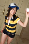 baseball baseball_cap kneesocks otomo_sayuri polo_shirt shorts striped rating:Safe score:1 user:nil!