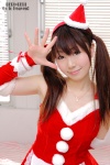 cosplay detached_sleeves dress hina original santa_costume stocking_cap twintails rating:Safe score:2 user:nil!