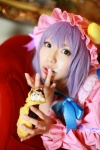 amatsuka_miyu cosplay night_cap nightgown patchouli_knowledge purple_hair robe touhou rating:Safe score:1 user:nil!
