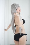 bikini cosplay haiyore!_nyaruko-san neko nyaruko side-tie_bikini silver_hair swimsuit rating:Safe score:4 user:Kryzz