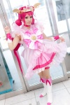 bloomers boots bow choker cosplay crown cuffs cure_happy dress hoshizora_miyuki mei_(ii) pink_hair rating:Safe score:0 user:pixymisa