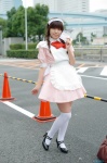 apron cosplay dress hairband maid maid_uniform minatsuki_naru original thighhighs twin_braids zettai_ryouiki rating:Safe score:2 user:nil!