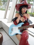 bare_shoulders boots cosplay guilty_gear guitar i-no minami_miki pantyhose witch_hat rating:Safe score:0 user:nil!