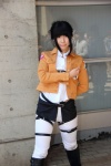 blouse boots cosplay fuyutanshio jacket ponytail sasha_blause shingeki_no_kyojin thigh_band trousers rating:Safe score:1 user:pixymisa
