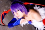 bodysuit cleavage cosplay detached_sleeves head_wings lilith_aensland purple_hair tamashi_no_mayoigo vampire_(game) wings yuuki_sayo rating:Safe score:0 user:nil!