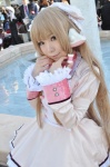 blonde_hair chii_(chobits) chobits cosplay dress hairbow hair_ties petticoat rinrinko rating:Safe score:0 user:pixymisa