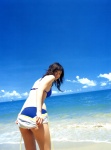 ass beach bikini komatsu_ayaka moon_doll ocean shorts shorts_pull swimsuit rating:Safe score:0 user:nil!