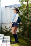 blouse bookbag kneesocks kuramochi_yuka pleated_skirt school_uniform skirt sweater_vest rating:Safe score:0 user:nil!