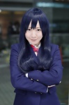 blazer blouse blue_hair cosplay love_live!_school_idol_project school_uniform sonoda_umi taiga_chihiro rating:Safe score:0 user:nil!