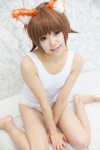 animal_ears cat_ears cosplay miyafuji_yoshika strike_witches swimsuit utateika-na rating:Safe score:0 user:pixymisa