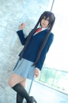 blazer blouse cosplay kneesocks k-on! nakano_azusa narihara_riku pleated_skirt school_uniform skirt twintails rating:Safe score:1 user:nil!