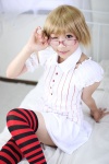glasses striped thighhighs zero_inch rating:Safe score:0 user:Log