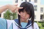 cosplay enako enaplus hairbow love_plus ponytail sailor_uniform school_uniform takane_manaka rating:Safe score:1 user:nil!