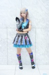 aikatsu! boots camisole cosplay fingerless_gloves kurosawa_rin_(aikatsu!) multi-colored_hair pantyhose pleated_skirt sheer_legwear shimotsuki_sato skirt vest rating:Safe score:0 user:nil!