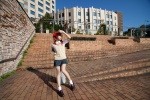 blouse cosplay hairbows kanda_midori pleated_skirt red_hair school_uniform shirai_kuroko skirt socks sweater_vest to_aru_kagaku_no_railgun twintails rating:Safe score:2 user:xkaras