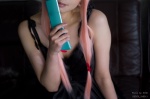 cleavage cosplay dress gasai_yuno kanda_midori mirai_nikki pink_hair twintails rating:Safe score:3 user:nil!