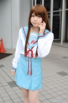 asahina_mikuru cosplay katou_mari sailor_uniform school_uniform suzumiya_haruhi_no_yuuutsu rating:Safe score:1 user:nil!