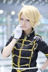 band_uniform blazer blonde_hair cosplay crossplay ensemble_stars! gloves kooki narukami_arasi rating:Safe score:0 user:nil!
