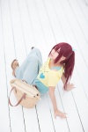 cosplay free! matsuoka_gou nagiru ponytail red_hair skirt tank_top tshirt rating:Safe score:1 user:nil!