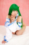 cosplay detached_sleeves green_hair kochiya_sanae lenfried pasties touhou rating:Safe score:1 user:nil!