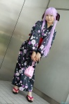 cosplay hair_ribbons hiiragi_kagami ibara lucky_star purple_hair twintails yukata rating:Safe score:2 user:nil!