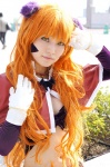 animal_ears bra cat_ears choker cosplay croptop gloves kanro midriff miniskirt nina_(wazu_wasu) orange_hair skirt wazu_wasu rating:Safe score:0 user:pixymisa