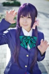 blazer blouse cosplay love_live!_school_idol_project narihara_riku pleated_skirt purple_hair school_uniform skirt toujou_nozomi twintails rating:Safe score:0 user:nil!