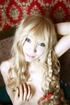 blonde_hair braid cleavage cosplay hanamura_misaki kirisame_marisa topless touhou rating:Questionable score:0 user:nil!