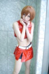 cosplay kabo meiko miniskirt orange_hair pantyhose shorts skirt tubetop vest vocaloid rating:Safe score:1 user:nil!