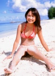 barefoot beach bikini cleavage kamata_natsumi ocean swimsuit your_eyes_only rating:Safe score:0 user:nil!