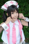 bikini_bottom blouse cosplay detached_sleeves hairband maritsuki_haru painkiller_kotone queen's_gate:_spiral_chaos swimsuit tie twintails vest rating:Safe score:0 user:nil!