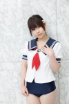 bloomers blouse cosplay niimi_haruka pantyhose photo_kano sailor_uniform scarf school_uniform sheer_legwear yuu_(ii) rating:Safe score:0 user:pixymisa